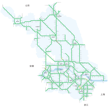 江苏高速公路网简图